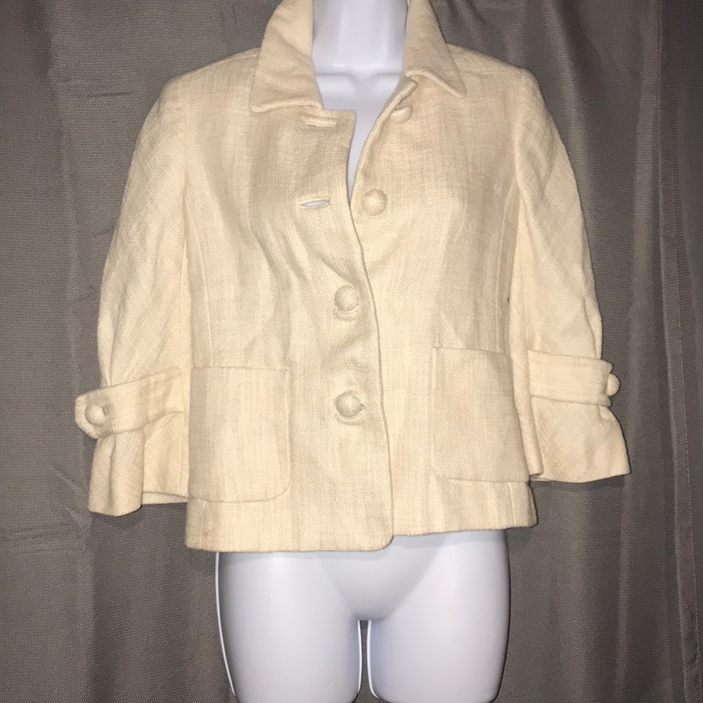J.crew cream blazer